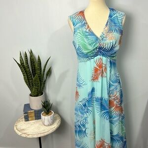 Dress Barn Roz & Ali tropical print dress NWT Size 10
